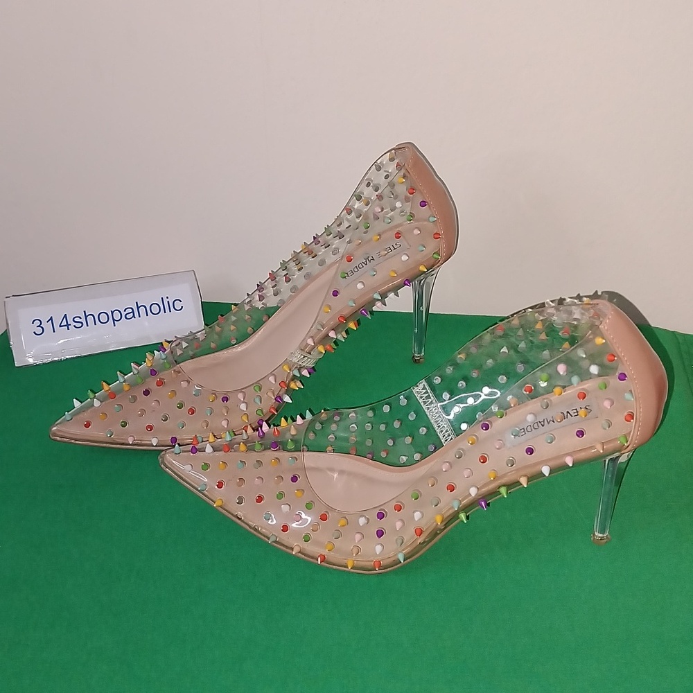 Steve Madden Multicolor Spiked Heels - Picture 2 of 6